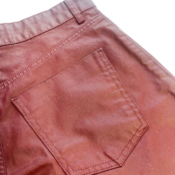 Zara | Burgundy Mom Fit High Waisted Shorts Size 4 | EUC - Picture 13 of 13